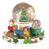 Disney Christmas Trains Snow Globe 