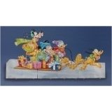 42-inch Disney Mickey & Friends On Sled Lighted Yard Art with 250 Lights