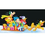 Mickey & Friends On Sleigh Ride Yard Display